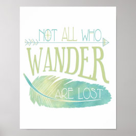 さまよい人は全員ポスターではない失った。 ポスター