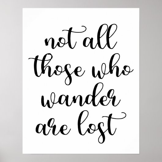 さまよい人は全員ポスターではない失った ポスター (正面)