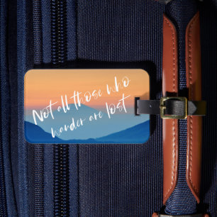 さまよい人は旅行荷物失ったばかりではない ラゲッジタグ