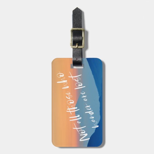 さまよい人は旅行荷物失ったばかりではない ラゲッジタグ (正面縦)