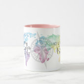 さまよい人は水彩地図で失ったはない マグカップ (中央)