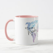 さまよい人は水彩地図で失ったはない マグカップ (左)