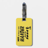 さまよい人は誰失ったも – 荷札 ラゲッジタグ (裏面縦)