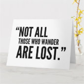 さまよい人ばかりではない失った カード (黄色い花)