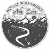 さまよい人ばかりではない失った シール (正面)