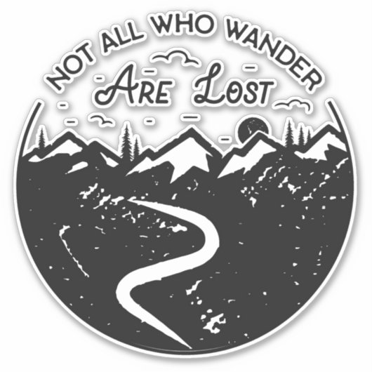 さまよい人ばかりではない失った シール (正面)