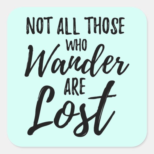 さまよい人ばかりではない失った スクエアシール (正面)