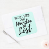 さまよい人ばかりではない失った スクエアシール (封筒)