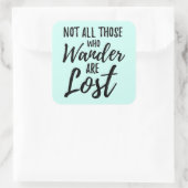 さまよい人ばかりではない失った スクエアシール (バッグ)