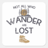 さまよい人ばかりではない失った スクエアシール (正面)