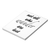 さまよい人ばかりではない失った ノートパッド (回転)