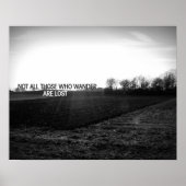 さまよい人ばかりではない失った ポスター (正面)