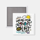 さまよい人ばかりではない失った。 マグネット (正面/裏面)