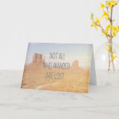 さまよい人ばかりではない失った |モニュメントバレー カード (黄色い花)