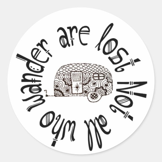 さまよい人ばかりではない失った ラウンドシール (正面)