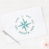 さまよい人ばかりではない失った ラウンドシール (封筒)