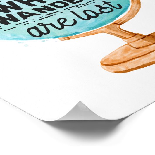 さまよい人ばかりではない失った |ワールドトラベル ポスター (角)