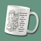 さまよい人ばかりではない失った- Train Driver Wisdom コーヒーマグカップ