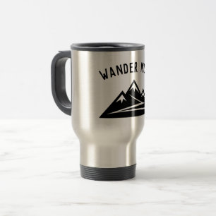 さまよい山の頂上でコーヒーマグに出掛ける トラベルマグ