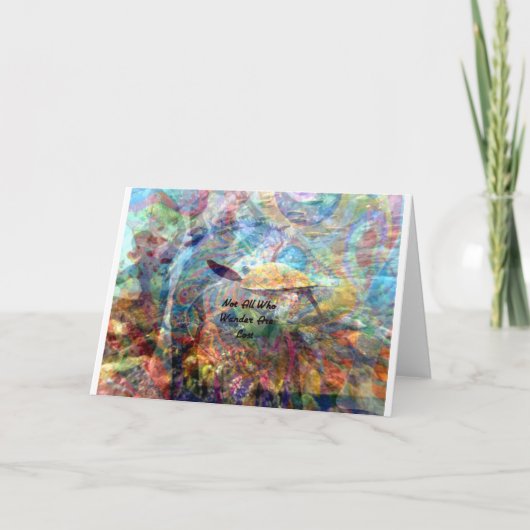 さまよい引用文をする人ばかりではない感動的 カード (正面)