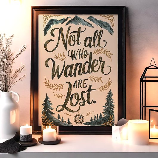 さまよい歩き回る人は冒険の壁失ったアートばかりではない ポスター