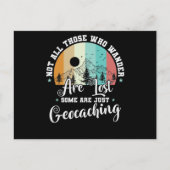 さまよい歩く人々が皆うぬぼれしているとは限失ったらない ポストカード (正面)