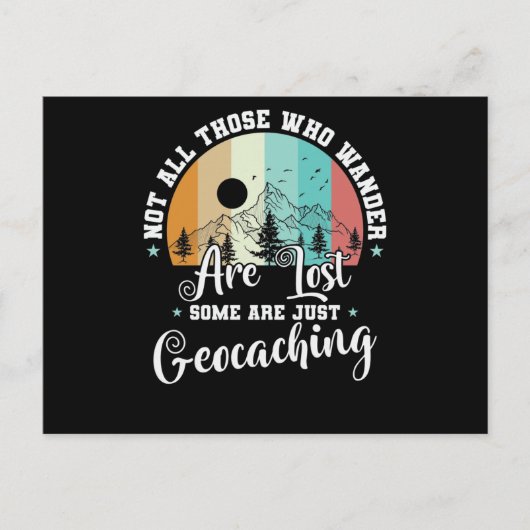 さまよい歩く人々が皆うぬぼれしているとは限失ったらない ポストカード (正面)