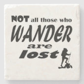 さまよい歩く人々は全て石のコースターで失ったはない ストーンコースター (正面)