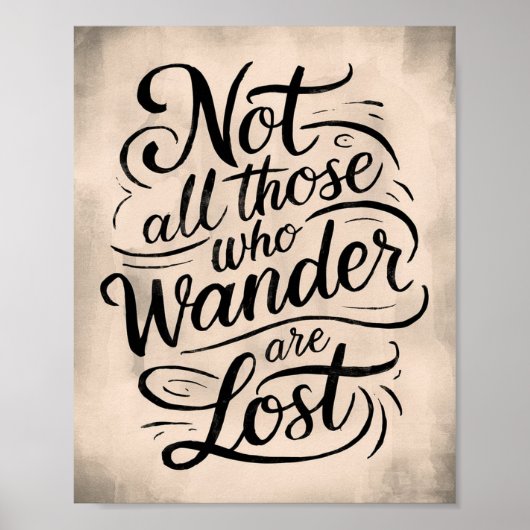 さまよい歩く人ばかりではない失ったよ素朴。 ポスター (正面)