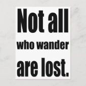 さまよい歩く者は皆言葉ではない失った ポストカード (正面)