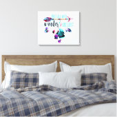 さまよい者はボヘミアン・ワンドルスト失ったではない キャンバスプリント (インサイチュ (寝室))