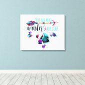 さまよい者はボヘミアン・ワンドルスト失ったではない キャンバスプリント (インサイチュ (ウッドフロア))