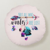 さまよい者はボヘミアン・ワンドルスト失ったではない ラウンドクッション (裏面)