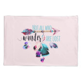 さまよい者はボヘミアン・ワンドルスト失ったではない 枕カバー (裏面)