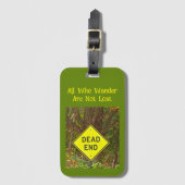 「さまよい者は失った皆無」 ラゲッジタグ (正面縦)