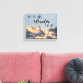 「さまよい者は誰でもな失ったい」キャンバス印刷 キャンバスプリント (インサイチュ (リビング))