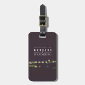 さまようこと/旅行者の驚異を常に楽しんで下さい ラゲッジタグ (正面縦)