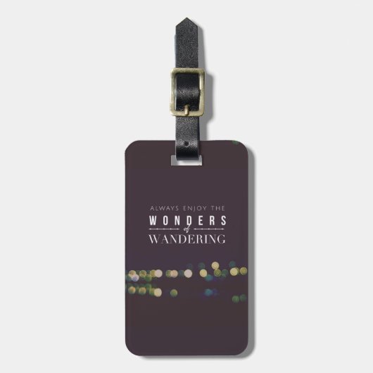 さまようこと/旅行者の驚異を常に楽しんで下さい ラゲッジタグ (正面縦)