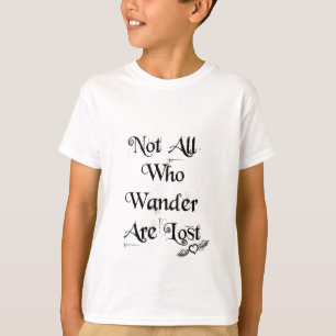さまようすべてがからかいます信号器のTシャツを失った Tシャツ