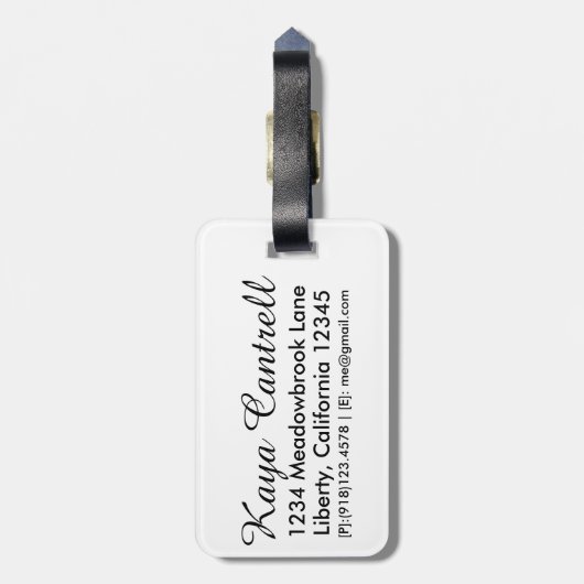 "さまようすべてが失った"荷物のラベルではないです ラゲッジタグ (裏面縦)