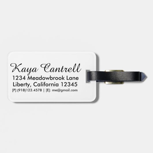 "さまようすべてが失った"荷物のラベルではないです ラゲッジタグ (裏面横)