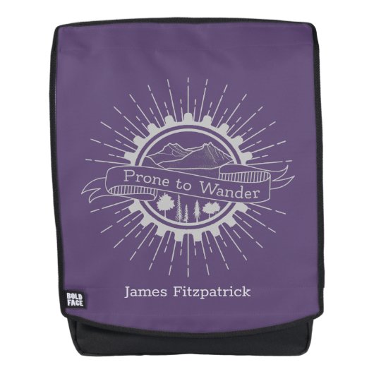 さまようパーソナライズされたな旅行者になりやすい バックパック (正面)