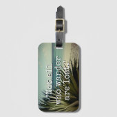 さまよう人はすべて失ったカスタムな旅行ではないです ラゲッジタグ (正面縦)