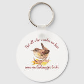 さまよう失ったない人 – 鳥を探す人 キーホルダー (裏面)