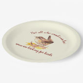 さまよう失ったない人 – 鳥を探す人 ペーパープレート (アングル)