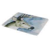 さまよう杖 – 水彩 カッティングボード (角)