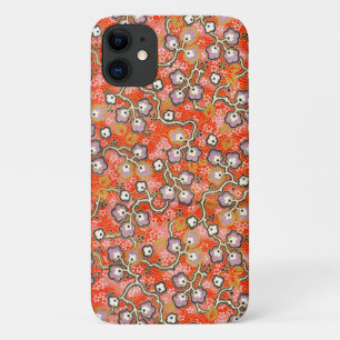 さまよう紫花紅日本の折り紙 iPhone 11 ケース
