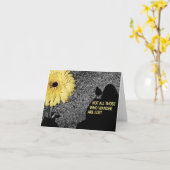 さまよう者は皆無失ったい カード (黄色い花)