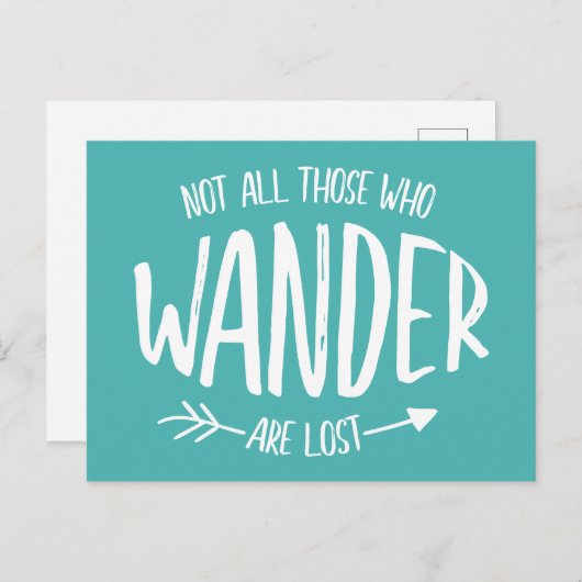 さまよう者は皆無失ったい ポストカード (正面/裏面)