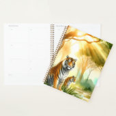 さまよう虎の光る自然の風景 プランナー手帳 (ディスプレー)